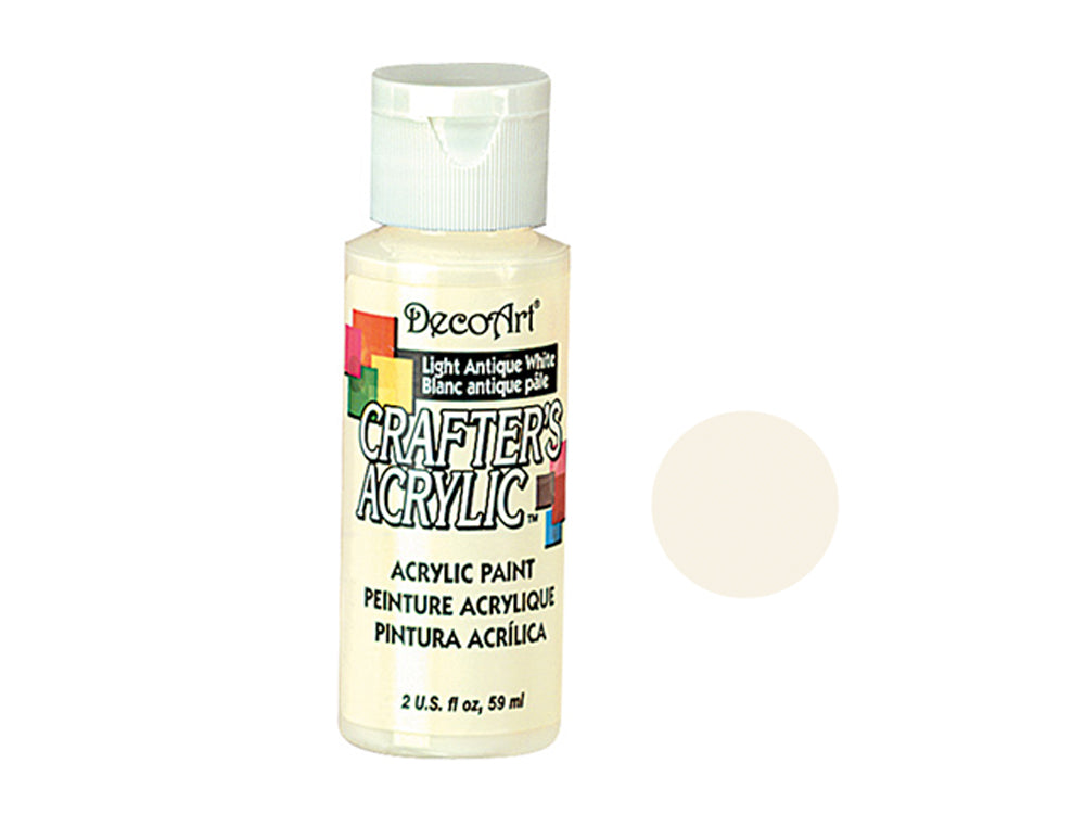 Crafters Acrylic Paint: 2oz Craft & Hobby - LIGHT ANTIQUE WHITE