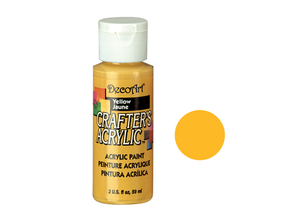Crafters Acrylic Paint: 2oz Craft & Hobby - YELLOW
