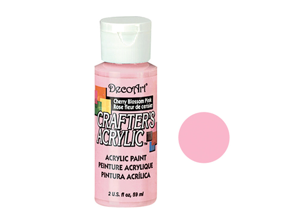Crafters Acrylic Paint: 2oz Craft & Hobby - CHERRY BLOSSOM PINK