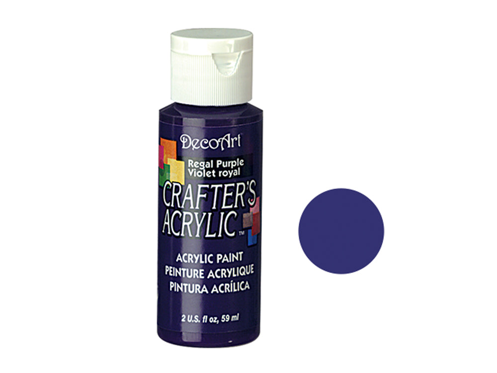 Crafters Acrylic Paint: 2oz Craft & Hobby - REGAL PURPLE