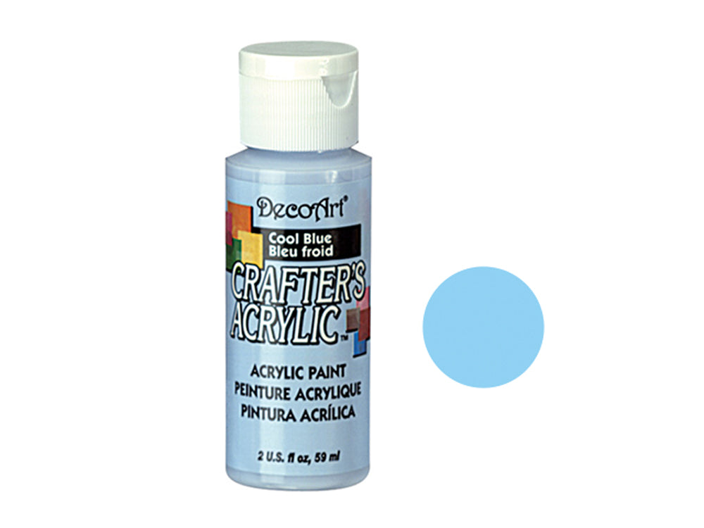 Crafters Acrylic Paint: 2oz Craft & Hobby - COOL BLUE