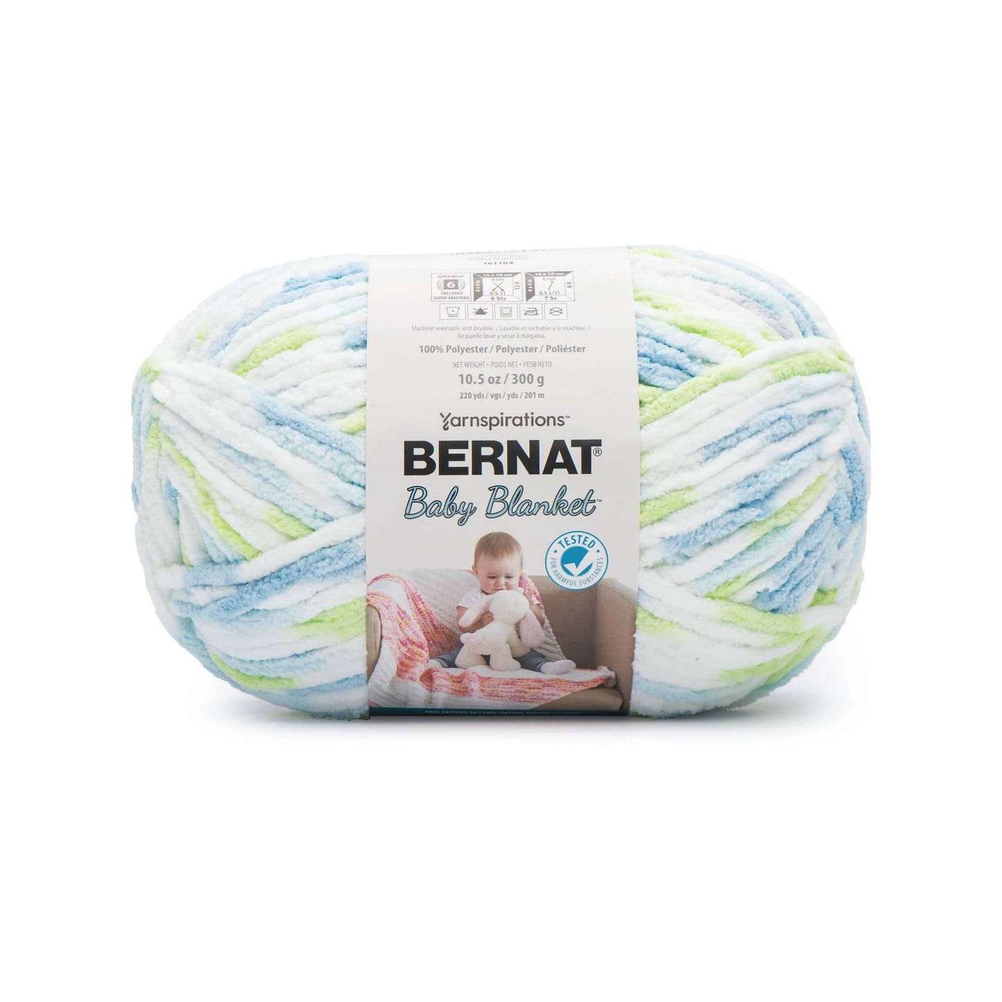 Bernat Baby Blanket Yarn (300g/10.5oz), Funny Prints