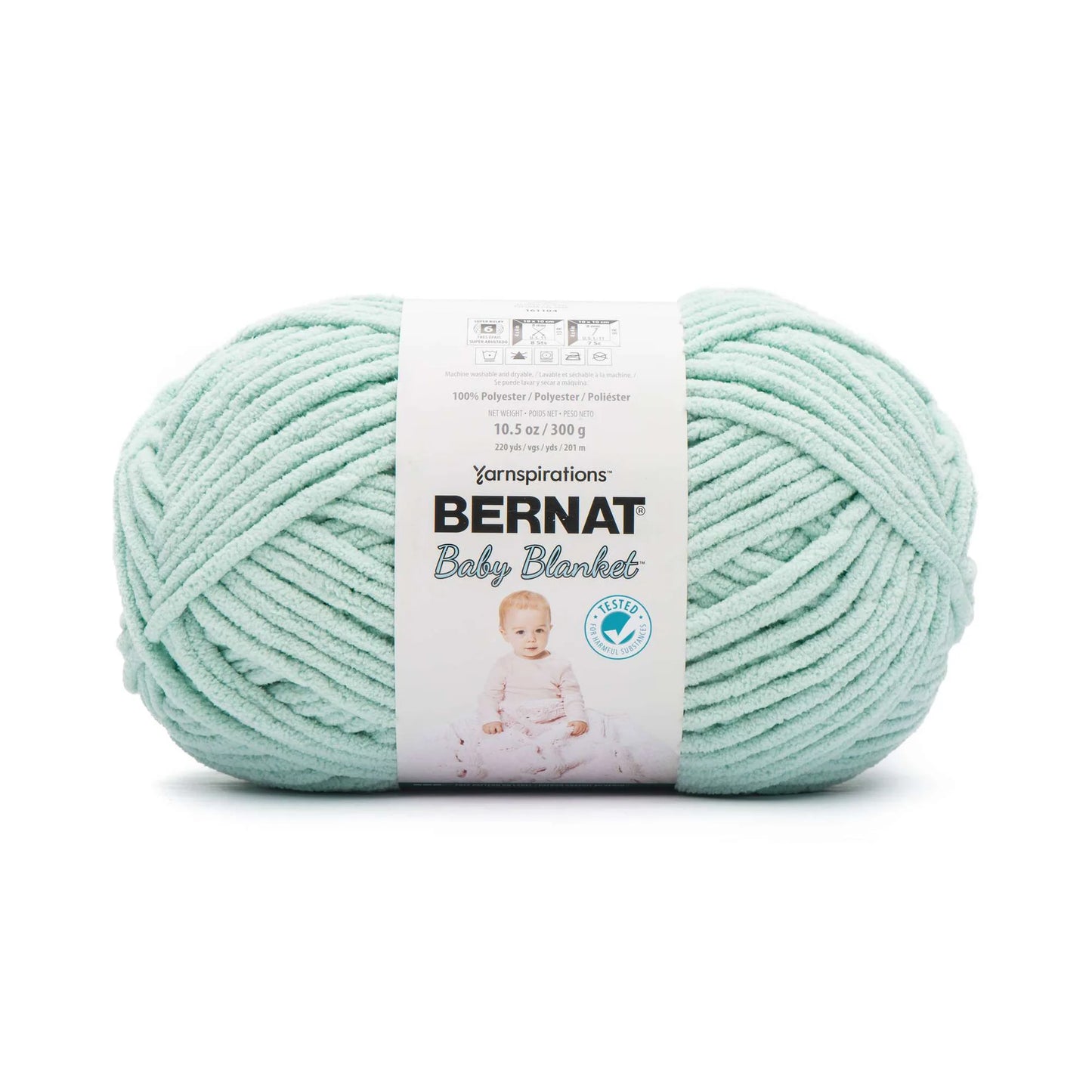 Bernat Baby Blanket Yarn (300g/10.5oz), Seafoam