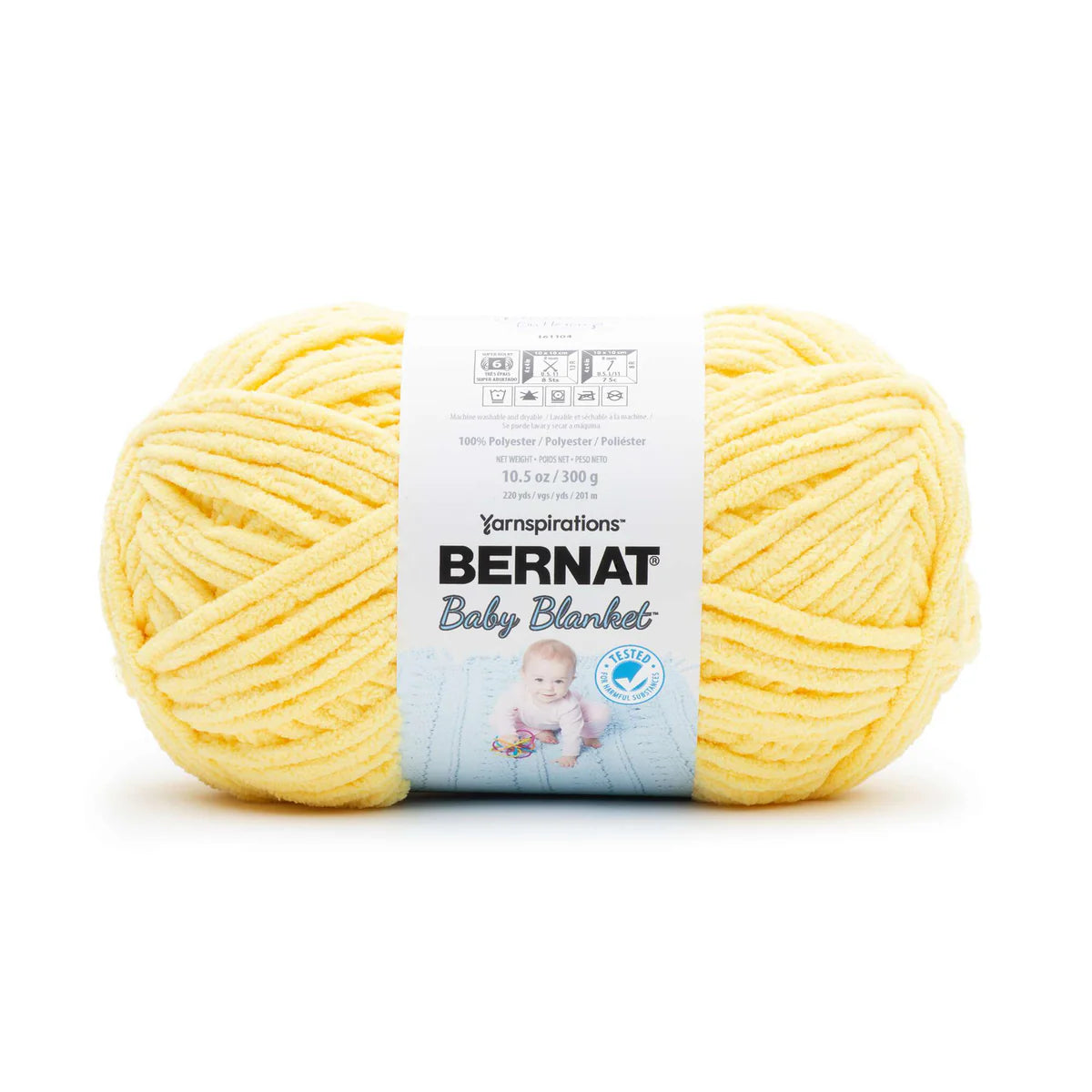 Bernat Baby Blanket Yarn (300g/10.5oz), Buttercup