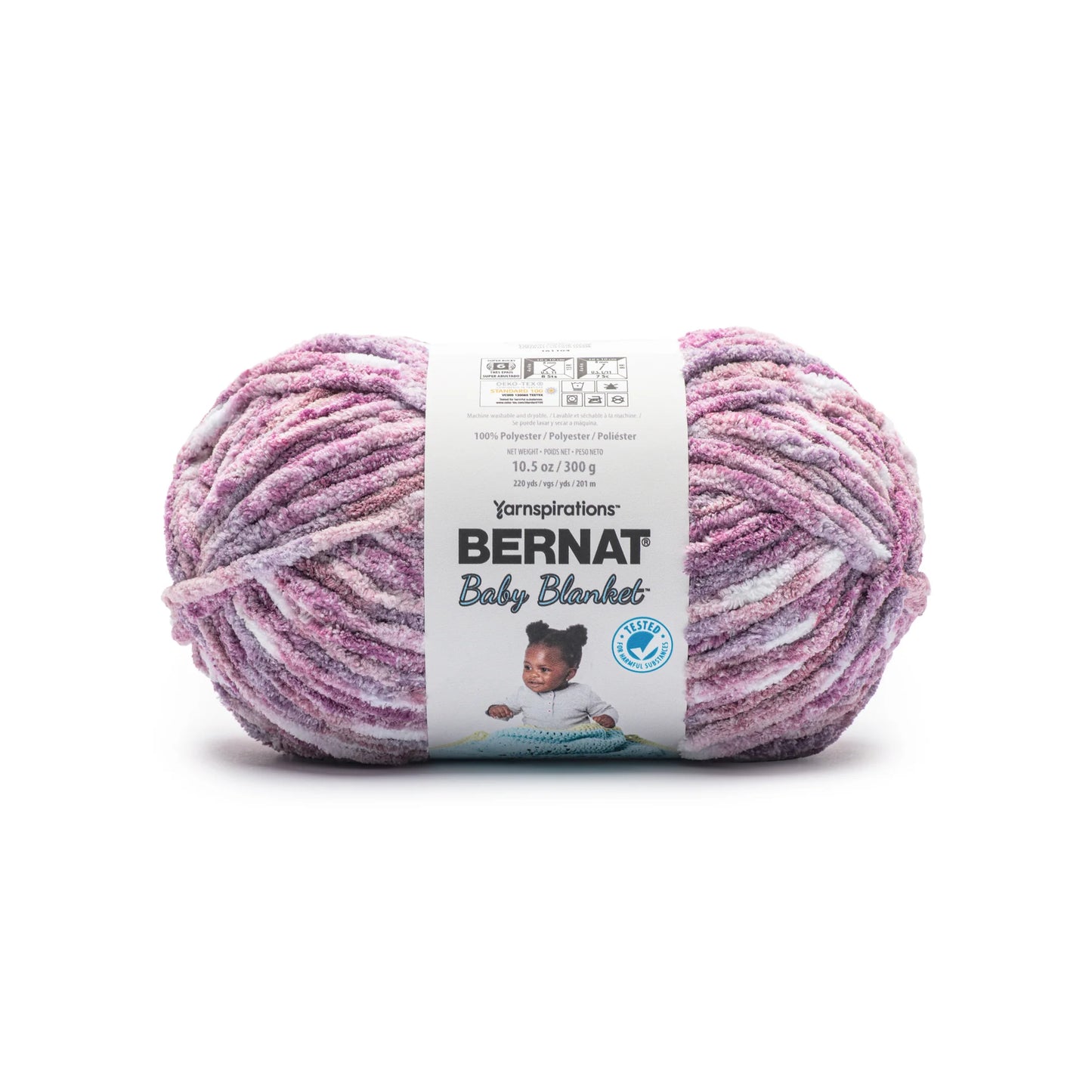Bernat Baby Blanket Yarn (300g/10.5oz), Lavender Fields