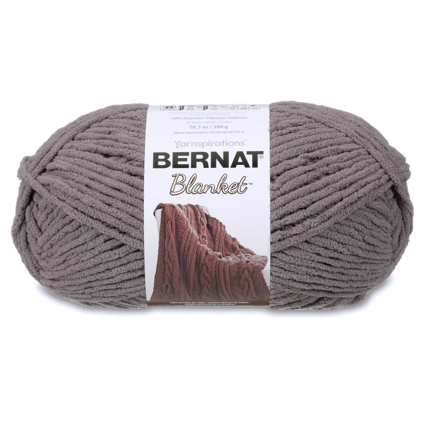 Bernat Blanket Yarn (300g/10.5oz), Dark Gray
