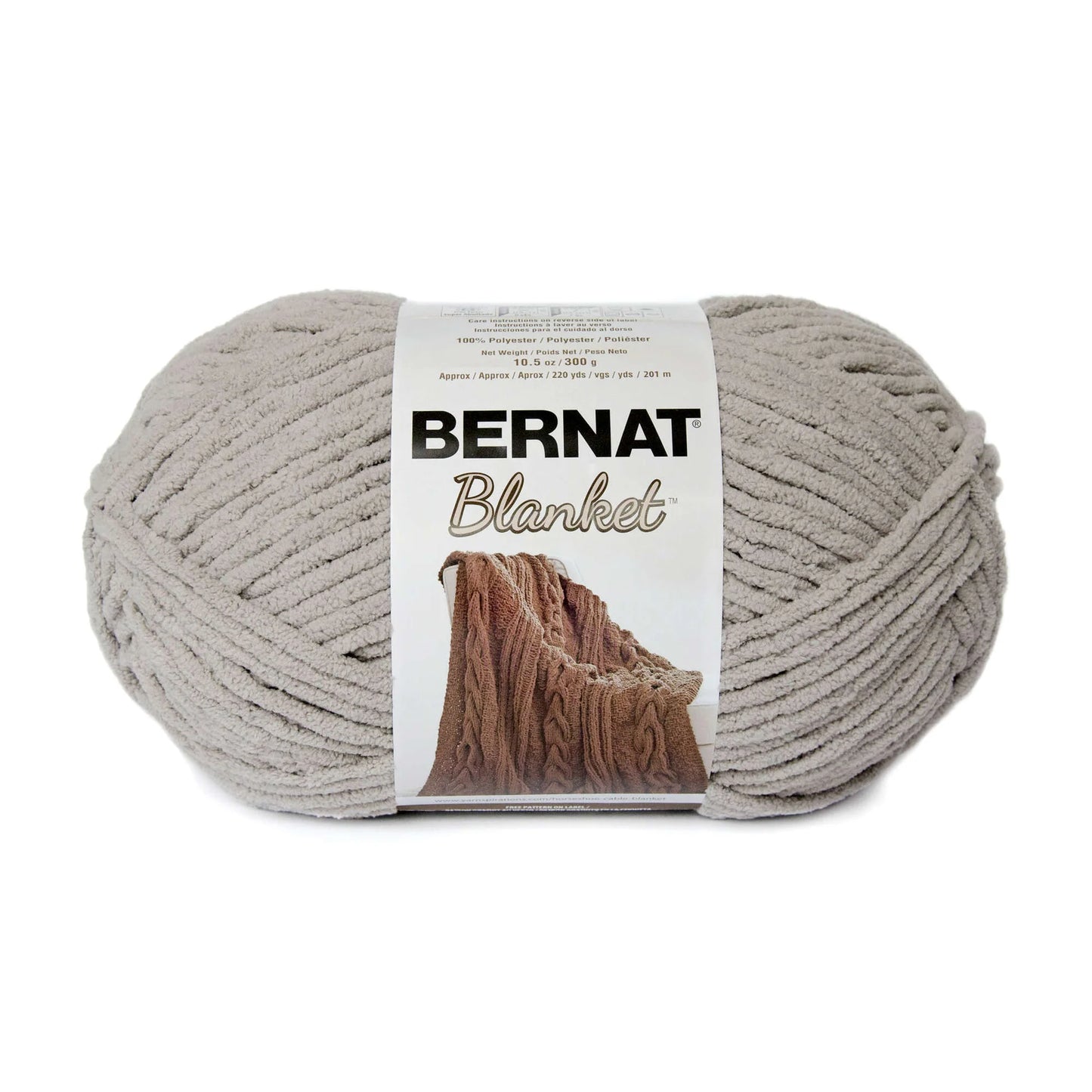 Bernat Blanket Yarn (300g/10.5oz), Pale Gray
