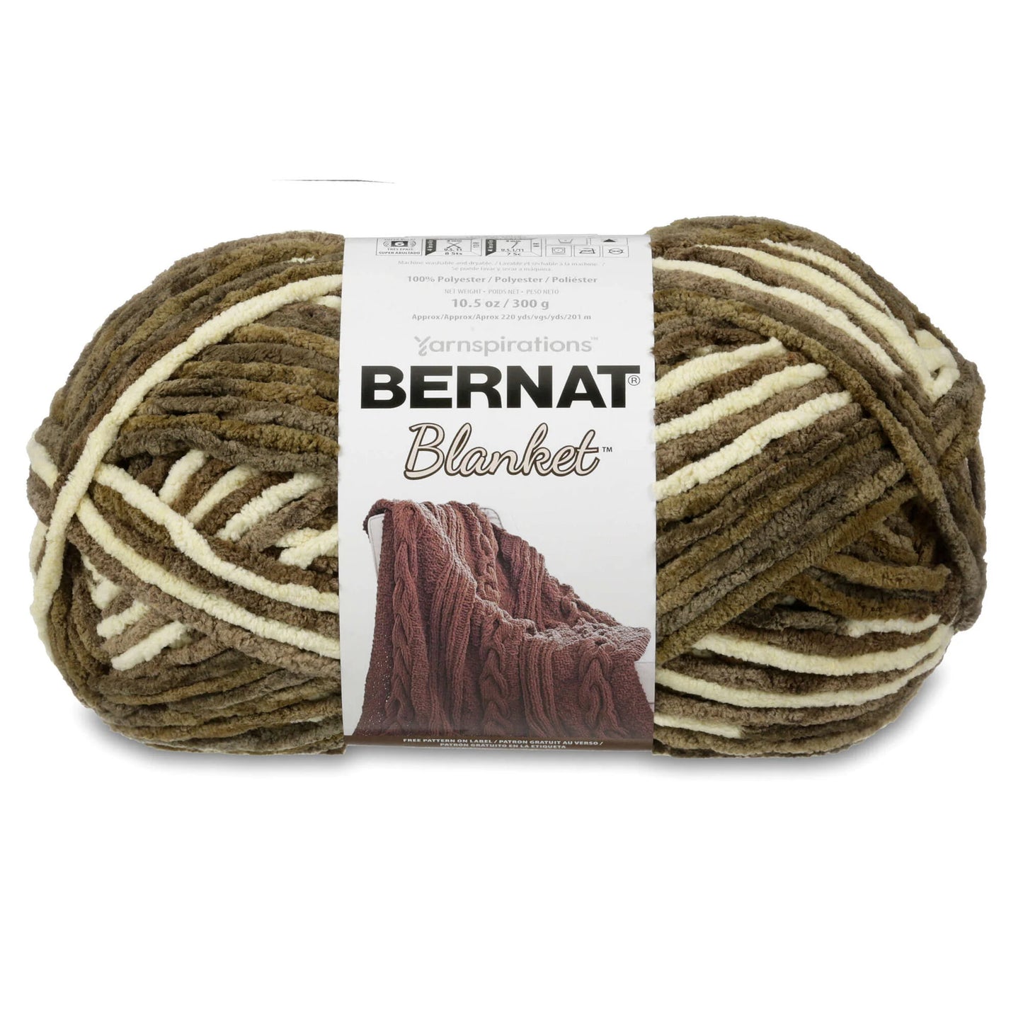 Bernat Blanket Yarn (300g/10.5oz), Gathering Moss