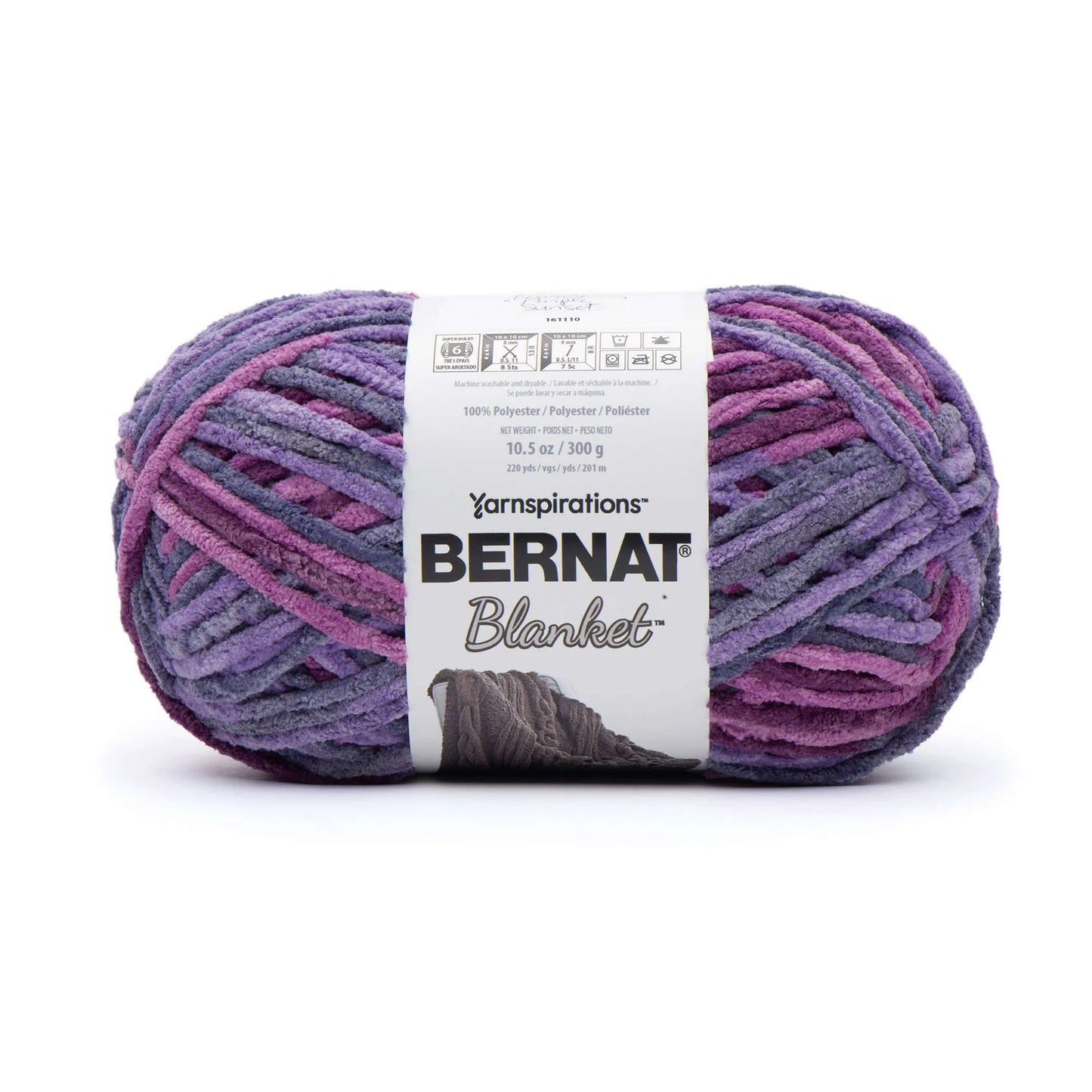 Bernat Blanket Yarn (300g/10.5oz), Purple Sunset