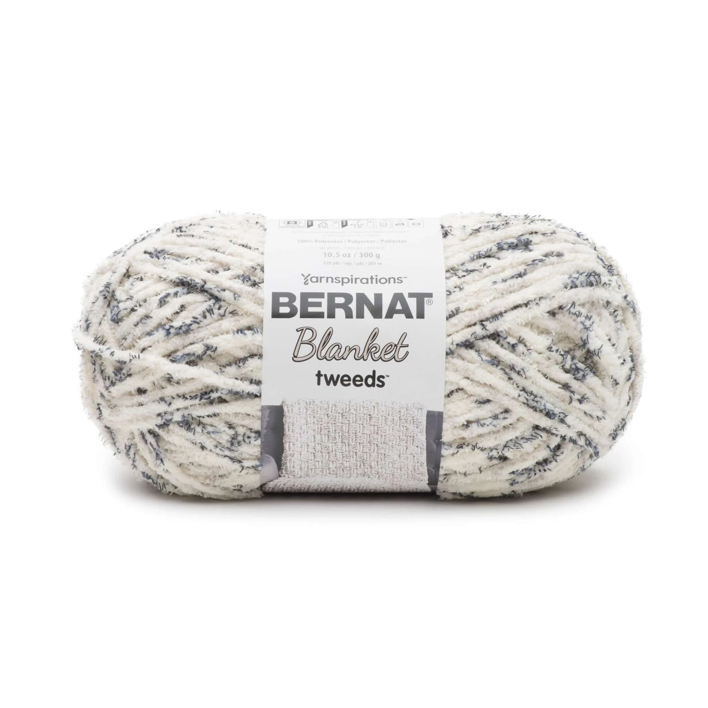 Bernat Blanket Tweeds Yarn (300g/10.5oz), Ivory Tweed