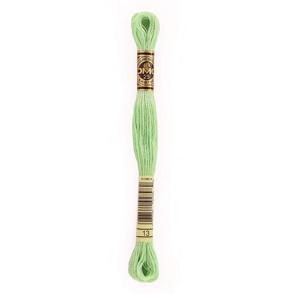 DMC #117 Cotton 6 Strand Floss 8m - 13 Medium Light Nile Green
