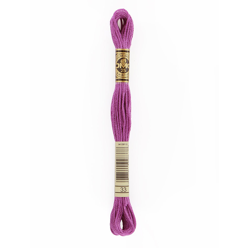 DMC #117 Cotton 6 Strand Floss 8m - 33 Fuchsia
