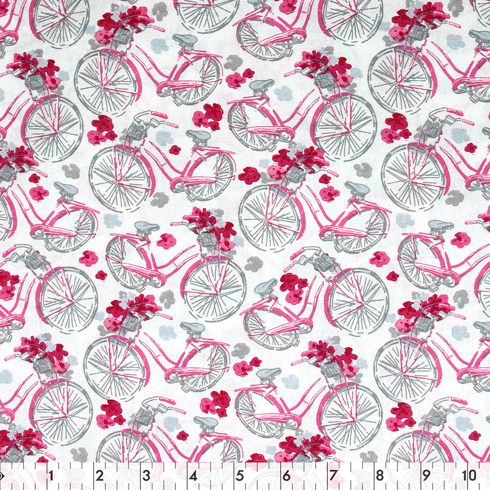 FABRIC CREATIONS Fat Quarter Pre-Cut Fabric - Summertime Paris - 45 x 53cm (18in x 21in)