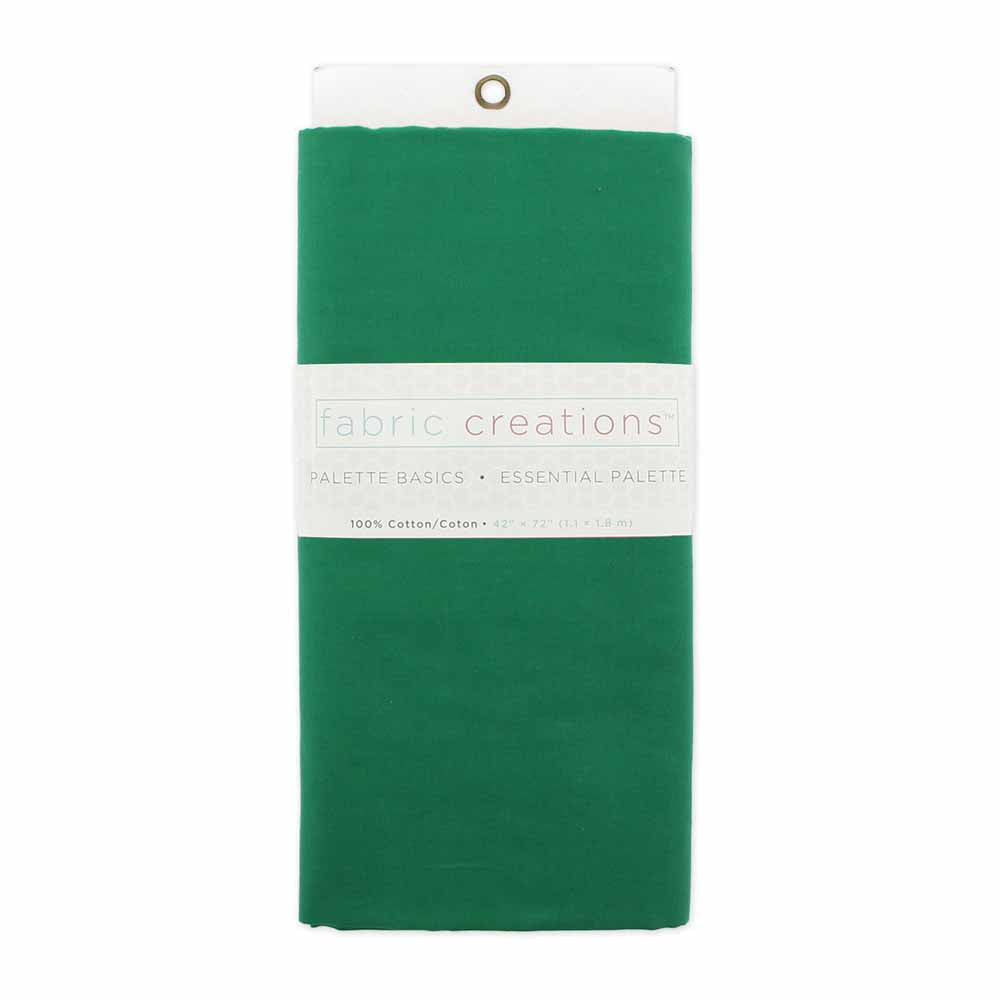 FABRIC CREATIONS 100% Cotton Fabric - Kelly Green - 1.8 x 1m (2yds x 42″)