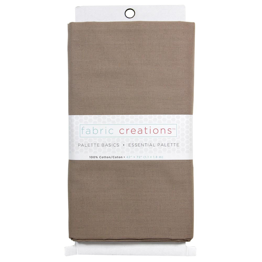 FABRIC CREATIONS 100% Cotton Fabric - Light Brown - 1.8 x 1m (2yds x 42″)