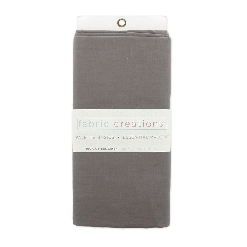FABRIC CREATIONS 100% Cotton Fabric - Gray - 1.8 x 1m (2yds x 42in)