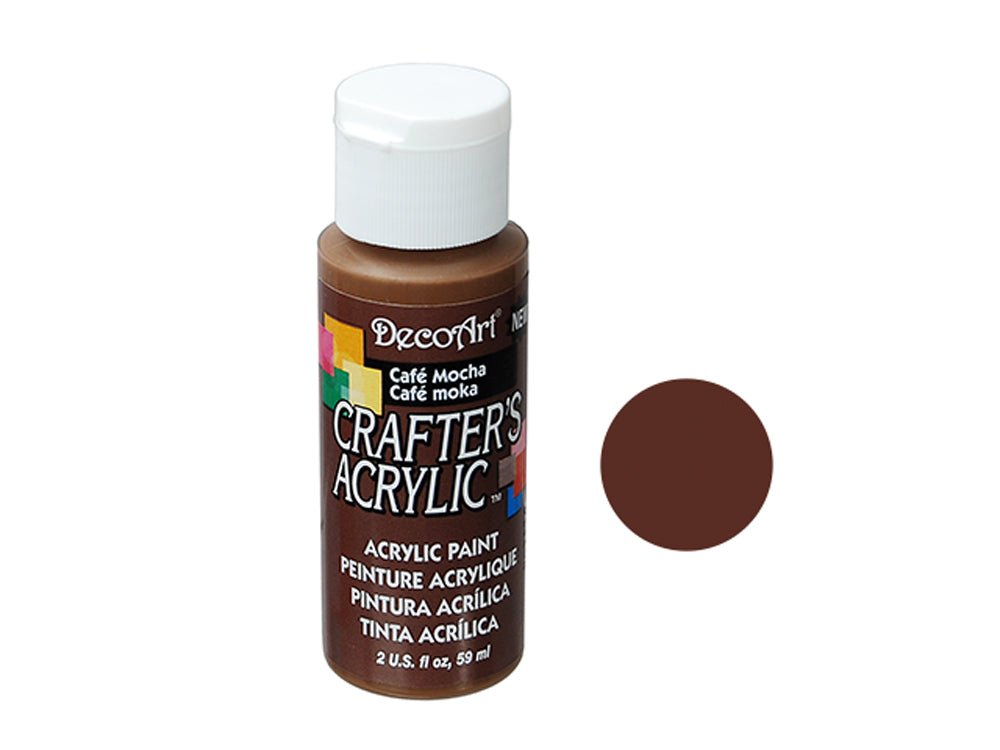 Crafters Acrylic Paint: 2oz Craft & Hobby - CAFE MOCHA