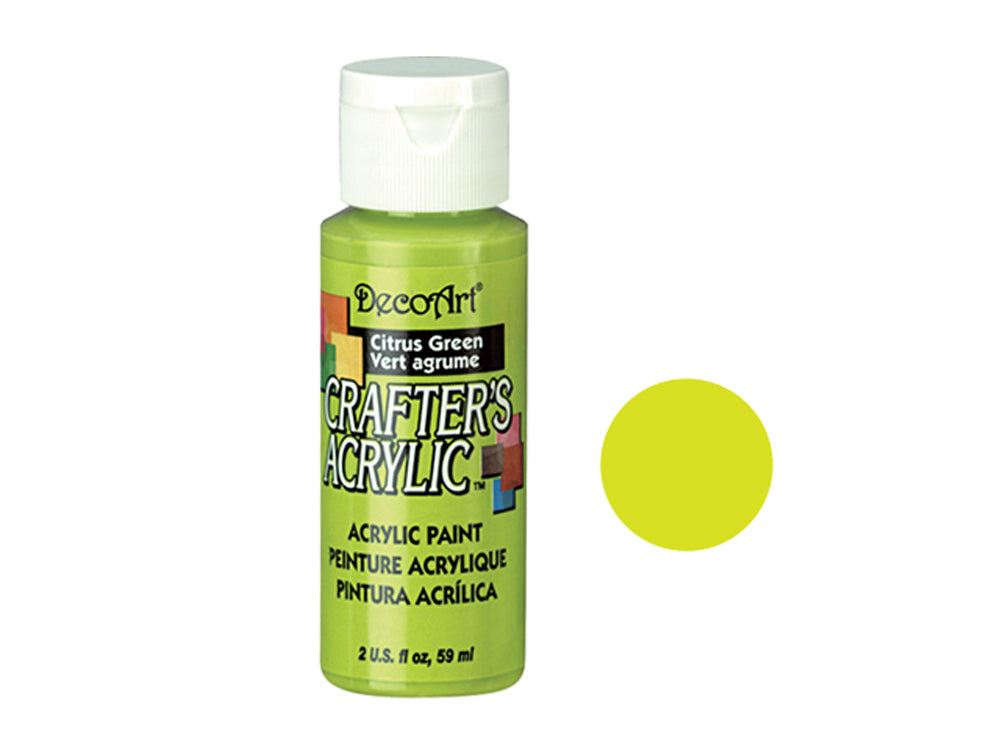 Crafters Acrylic Paint: 2oz Craft & Hobby - CITRUS GREEN