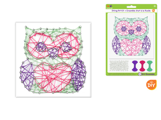 Krafty Kids Kit: DIY String-Art Kit B) Owl