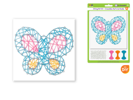 Krafty Kids Kit: DIY String-Art Kit E) Butterfly