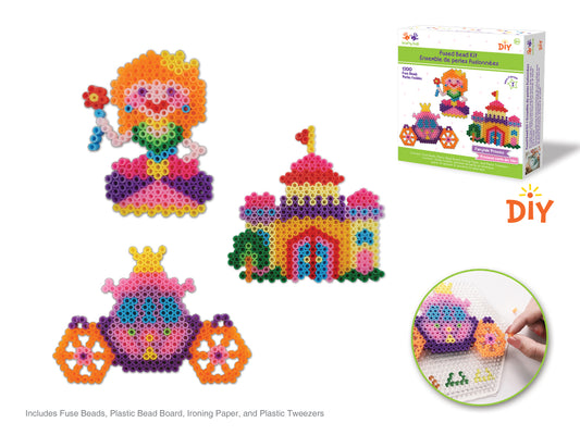 Krafty Kids Kit: DIY Scenery Iron-on Fused Bead Kit A) Fairytale Princess