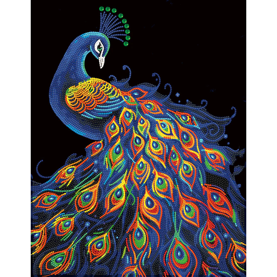 NEON PEACOCK (17.1" x 21.1" - 43,5cm x 53,7cm)