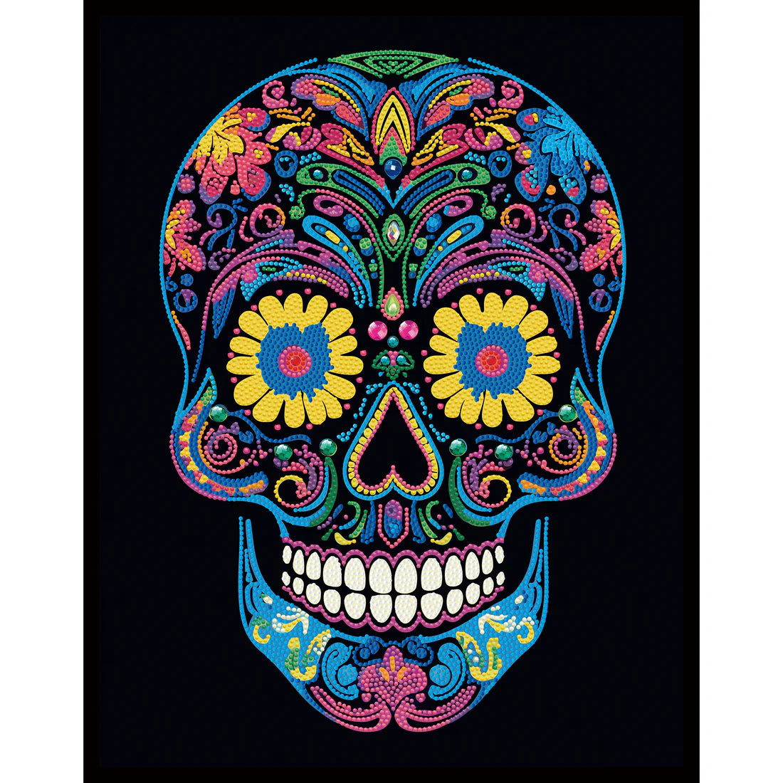 NEON SUGAR SKULL (17.1" x 21.1" - 43,5cm x 53,7cm)