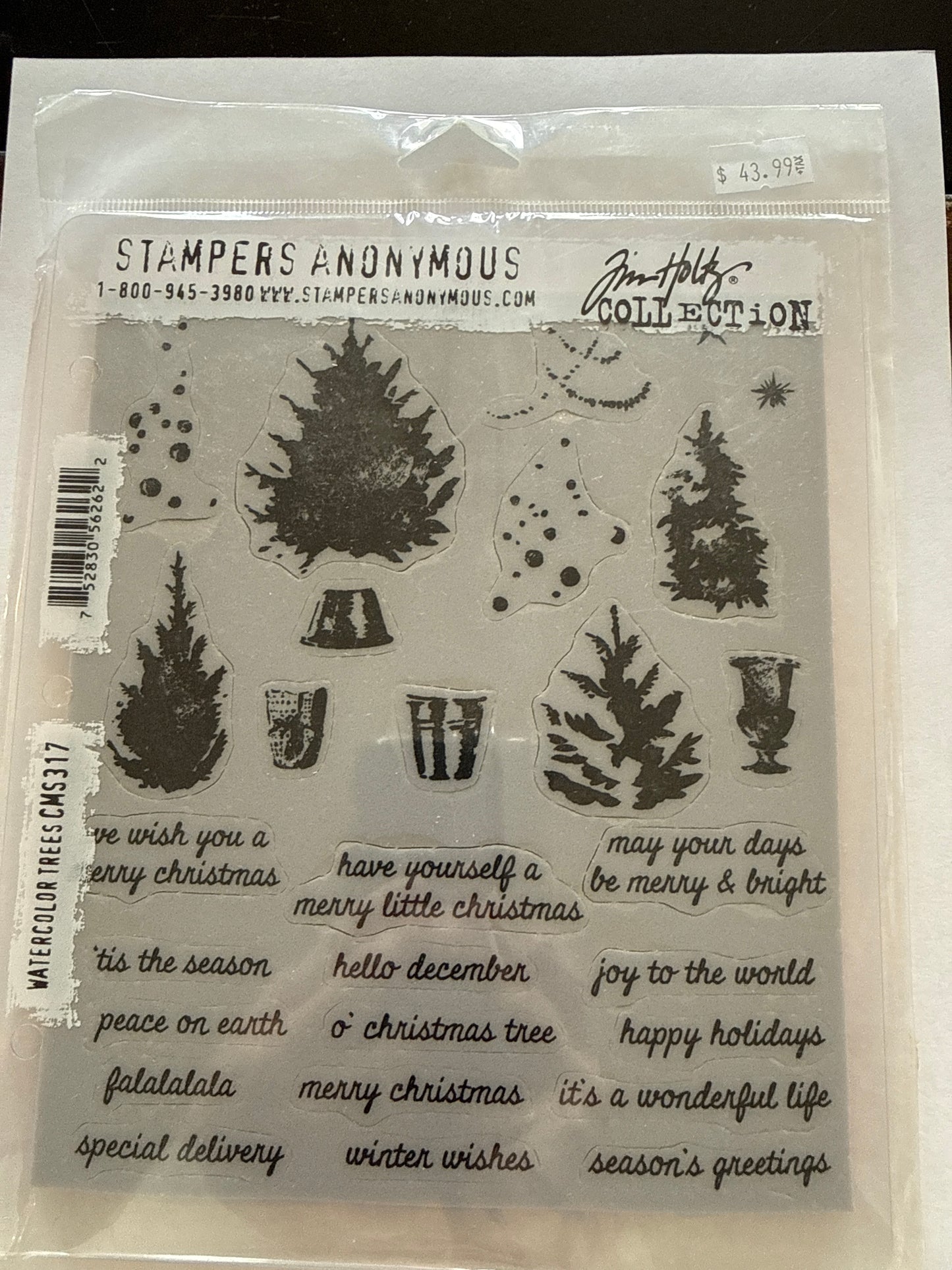 Tim Holtz Watercokor Treea CMS317