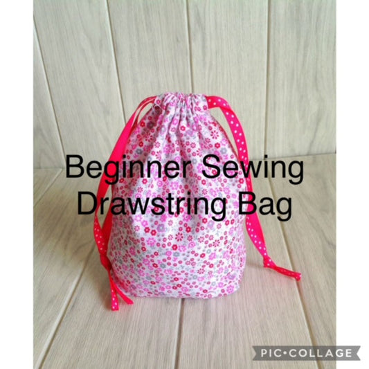 Beginner Sewing Drawstring Bag-April 6th 1-5pm