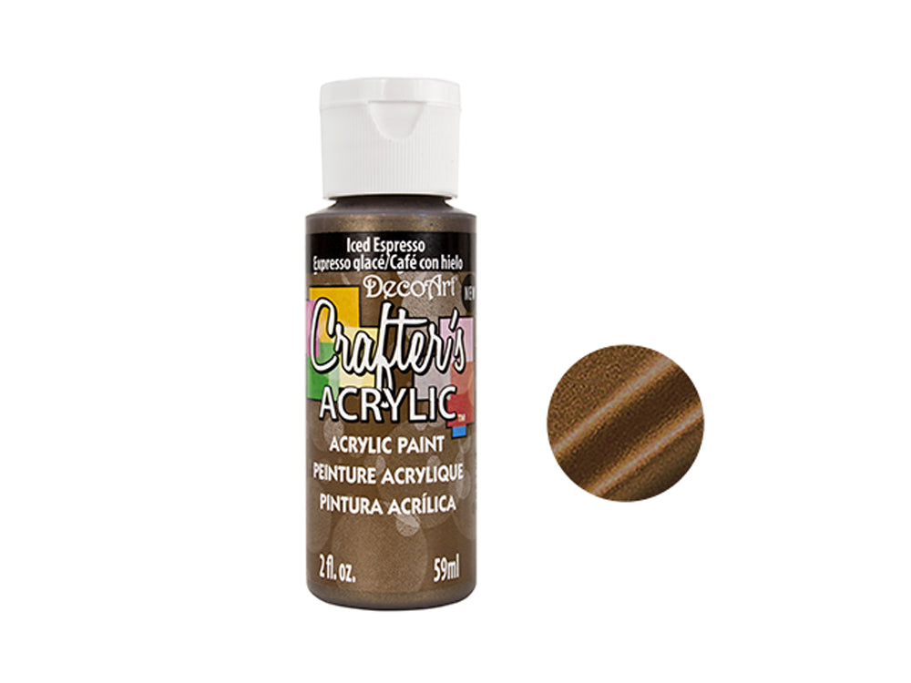 Crafters Acrylic Paint: 2oz Craft & Hobby -ICED ESPRESSO
