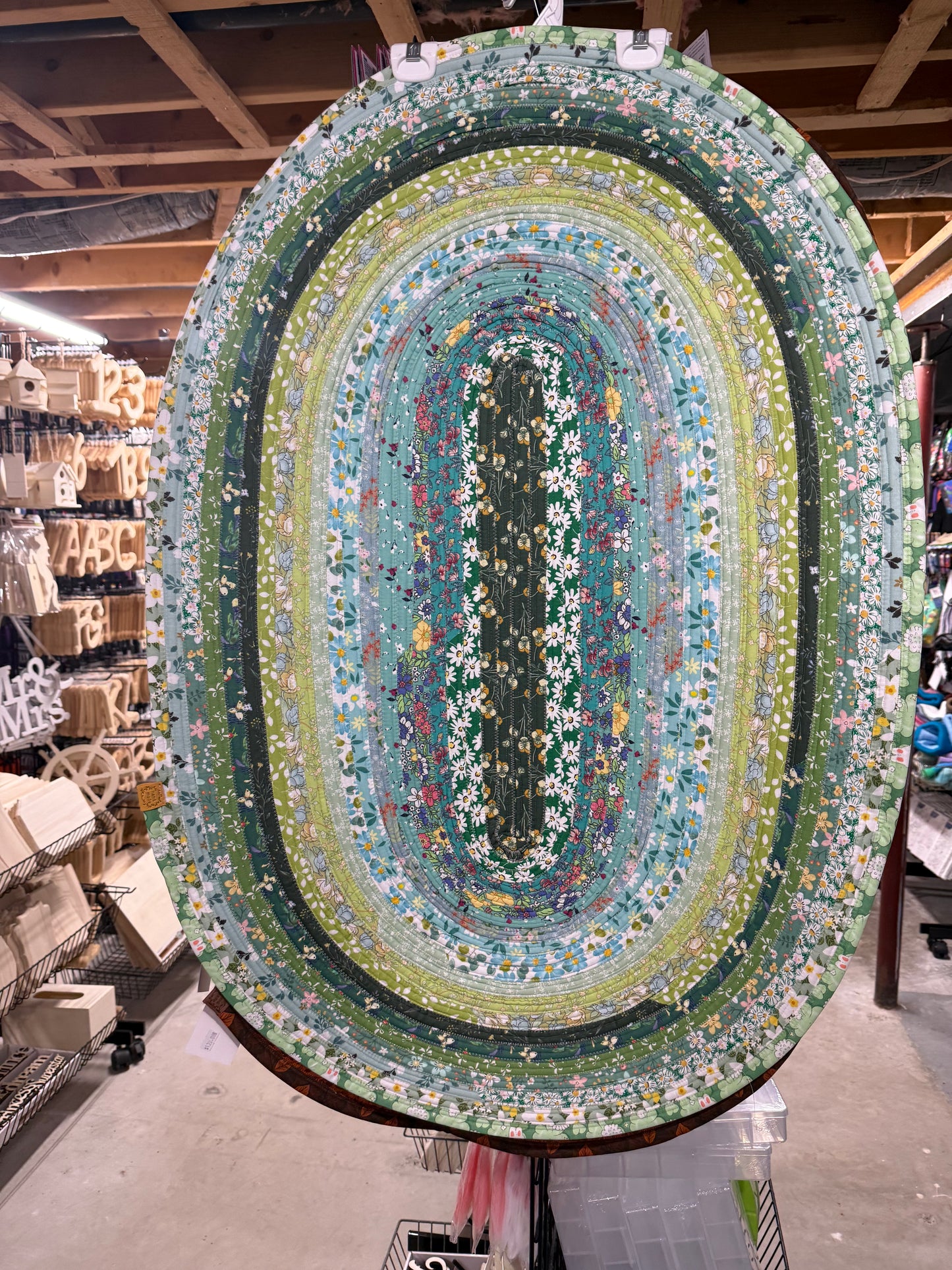 Jelly Roll Rug Green 28” x44”