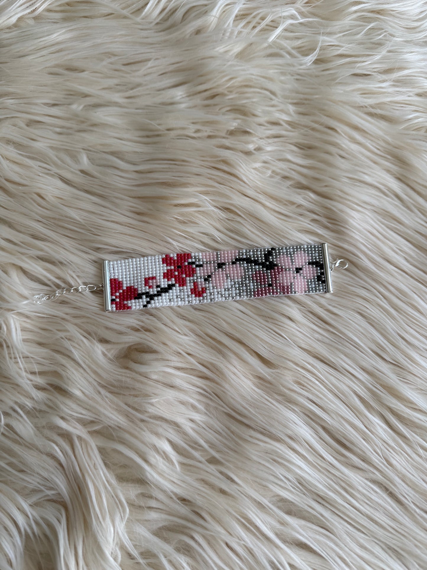 Beaded Bracelet Adjustable up to 7.5”