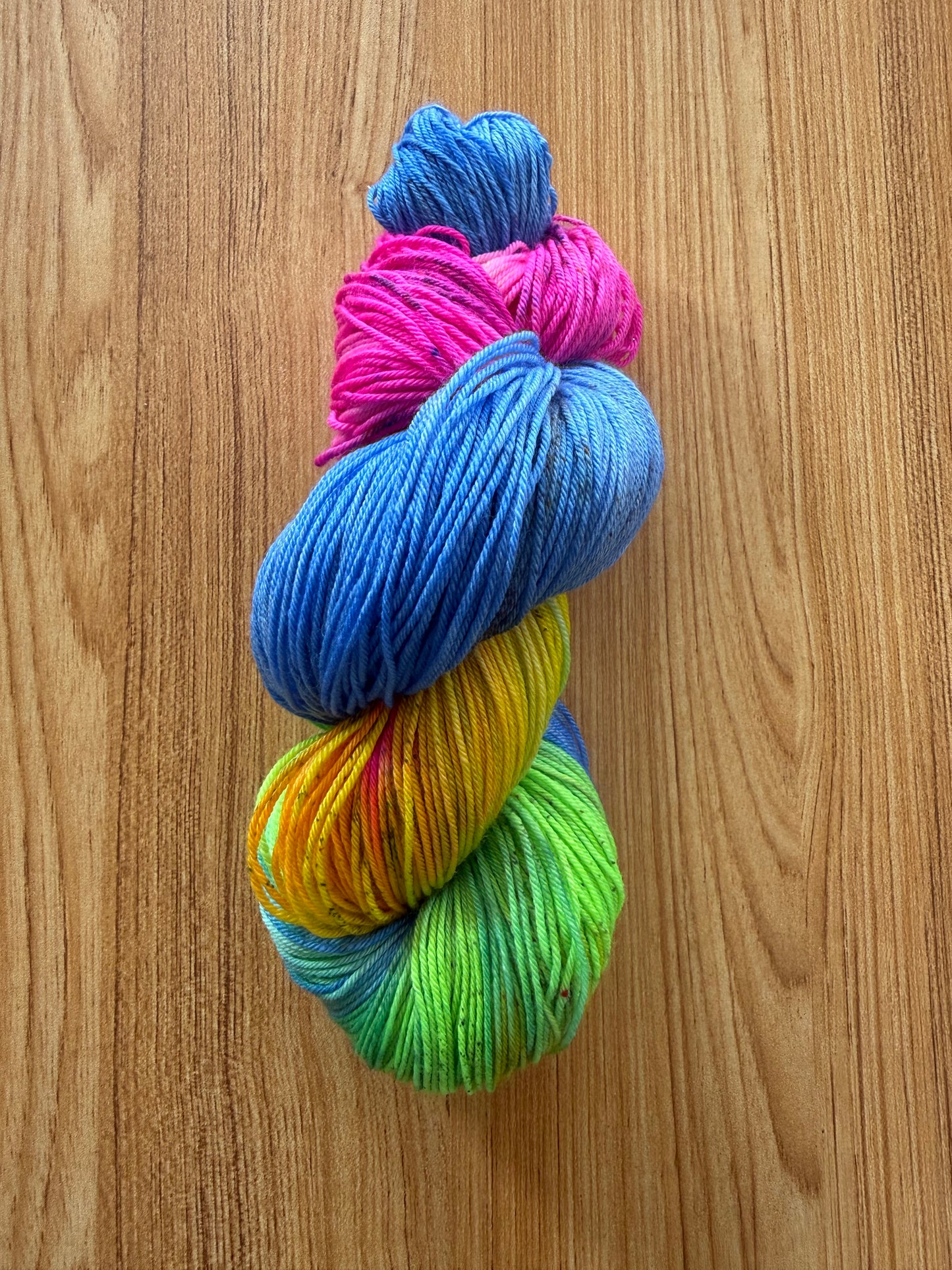 Hand Painted Fingering Weight Merino Silk
