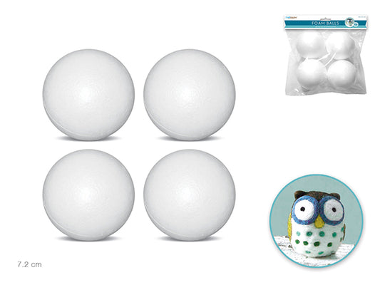 Polyfoam Ball: 3" 4/pk