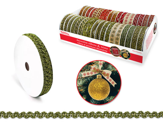 Holiday Ribbons/Trims: 3yd rolls -  Victorian Elegance