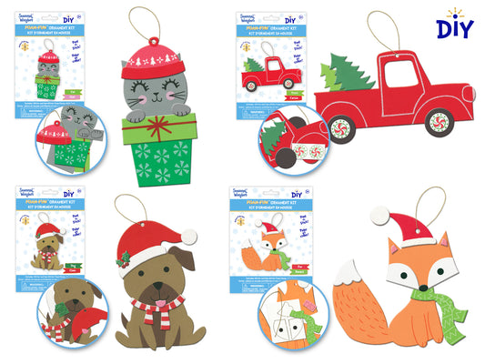 Seasonal Wonders: Foam-Fun DIY Glitter Ornament Kit