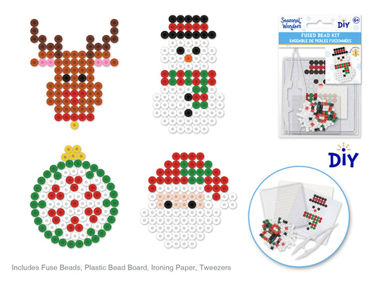 Seasonal Wonders: DIY Iron-on Fused Bead Kit