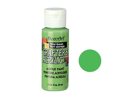 Crafters Acrylic Paint: 2oz Craft & Hobby - WILD GREEN
