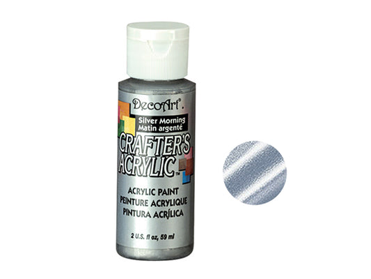 Crafters Acrylic Paint: 2oz Craft & Hobby - SILVER MORNING