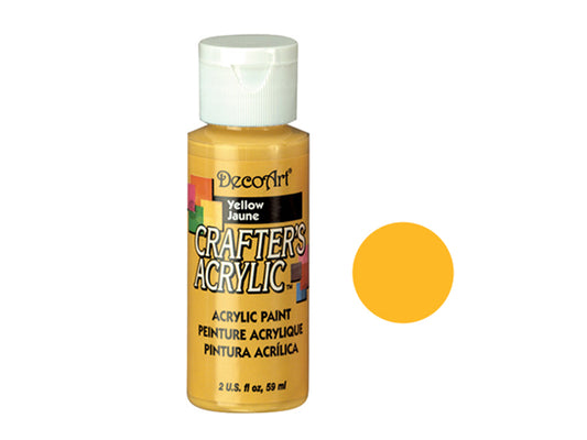 Crafters Acrylic Paint: 2oz Craft & Hobby - YELLOW