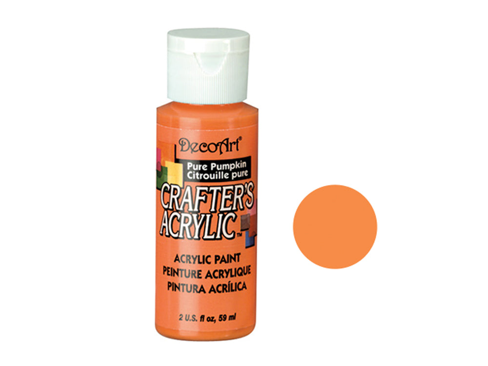 Crafters Acrylic Paint: 2oz Craft & Hobby - PURE PUMPKIN