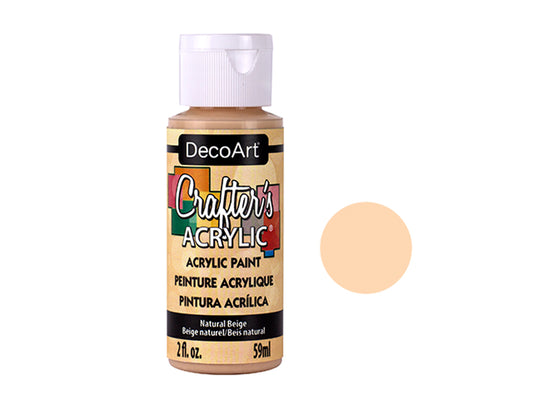 Crafters Acrylic Paint: 2oz Craft & Hobby - NATURAL BEIGE