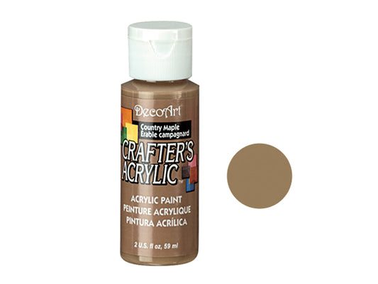 Crafters Acrylic Paint: 2oz Craft & Hobby - COUNTRY MAPLE