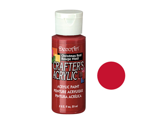 Crafters Acrylic Paint: 2oz Craft & Hobby - CHRISTMAS RED