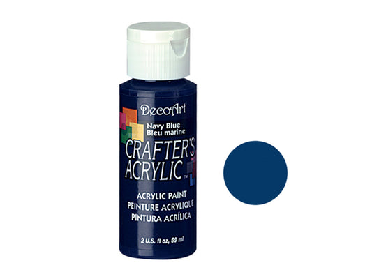 Crafters Acrylic Paint: 2oz Craft & Hobby - NAVY BLUE