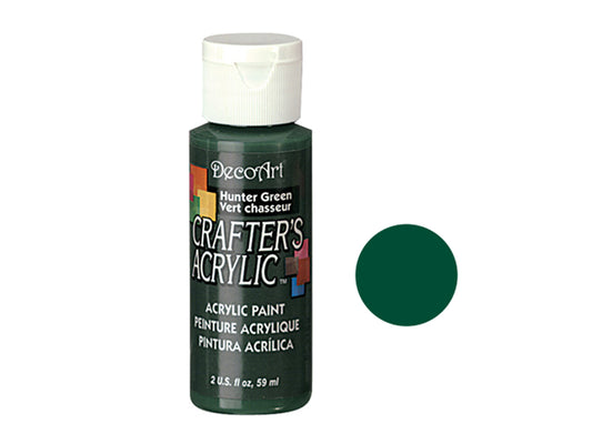 Crafters Acrylic Paint: 2oz Craft & Hobby - HUNTER GREEN