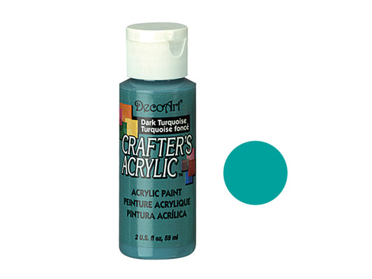 Crafters Acrylic Paint: 2oz Craft & Hobby - DARK TURQUOISE