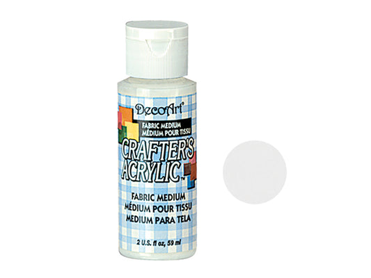 Crafters Acrylic Paint: 2oz Craft & Hobby - FABRIC MEDIUM
