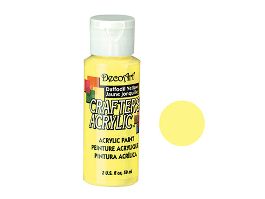 Crafters Acrylic Paint: 2oz Craft & Hobby - DAFFODIL YELLOW