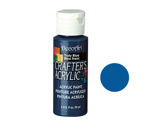Crafters Acrylic Paint: 2oz Craft & Hobby - TRULY BLUE